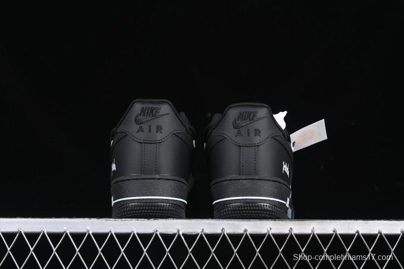 Nike Air Force 1 '07 Low Panda Smiley Low-Top Casual Sneakers - CV9879-542