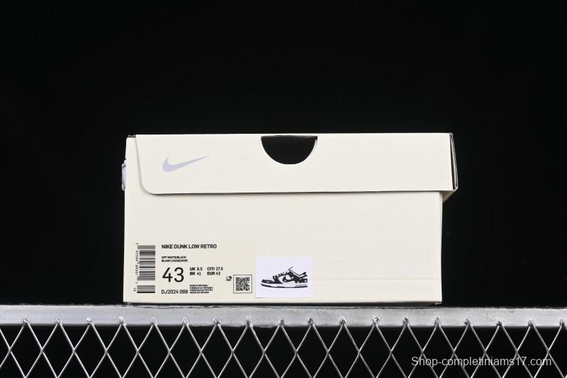 Nike SB Dunk Low Lightning Collaboration Daisy Black Check Anniversary Customized Low-Top Casual Sneakers - DJ2024-069