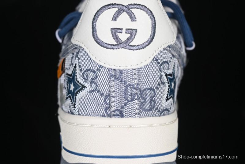 Nike Air Force 1 '07 Low Blue Star Casual Sneakers - BD0077-222