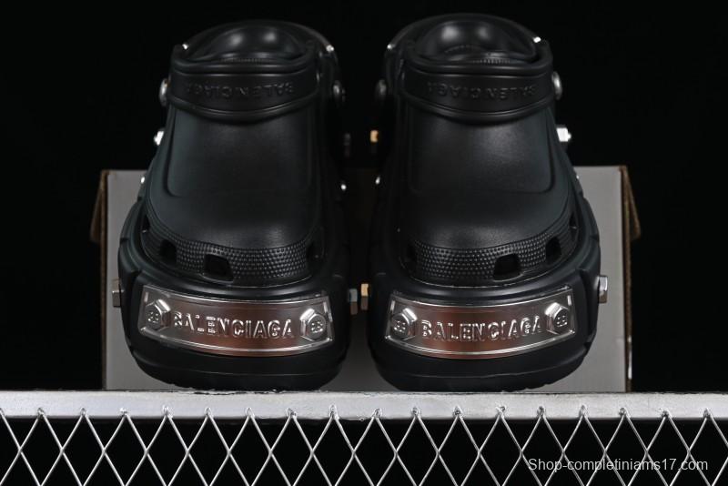 Balenciaga Hardcrocs Slide EVA Round Toe Ultra Thick Sole Clog Sandals - W1S8N1081