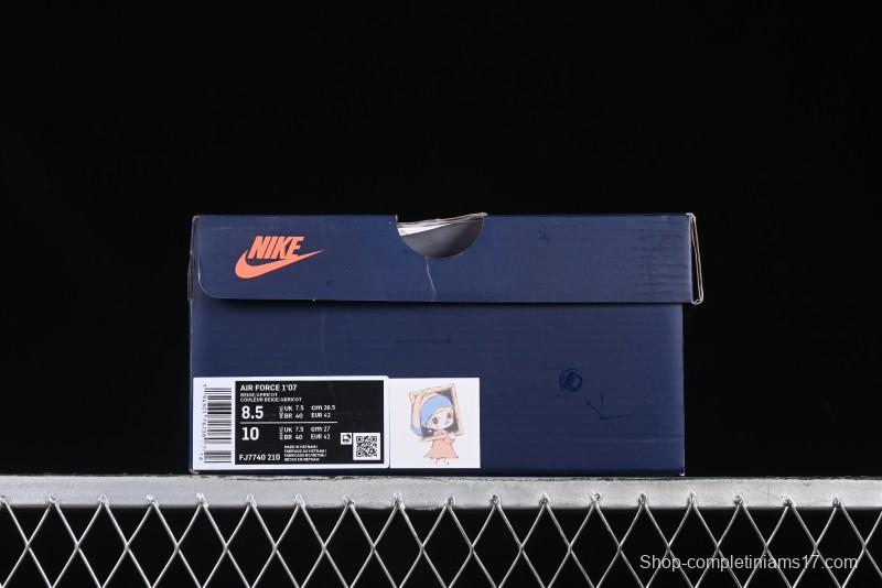 Nike Air Force 1 '07 Low Casual Sneakers with Pop Mart Molly Design - FJ7740-210