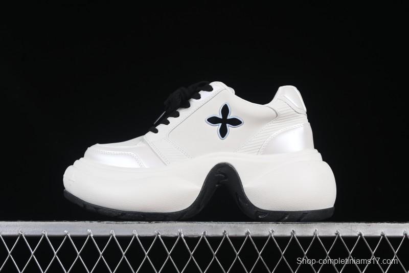 SMFK FUTURE RIPPLE Low-Top Fashion Sports Casual Shoes in White - AJD4