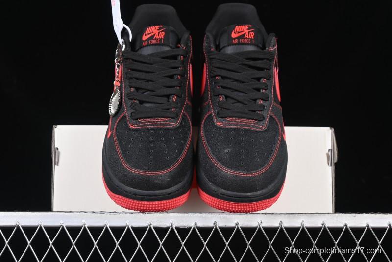 Nike Air Force 1 '07 Low Casual Sneakers in Heartbeat Orange with Full-Length Air Cushion - DF0188-015