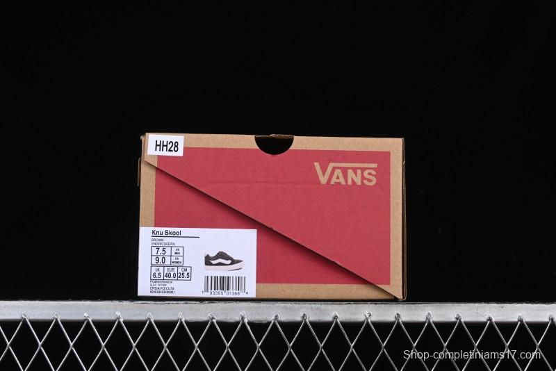 Vans Knu Skool Low Top Retro Casual Vulcanized Sneakers - VN000CS0DFN