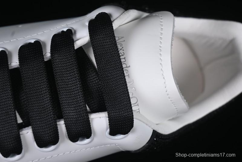 Alexander McQueen Oversized Sneakers with Black Suede Heel Detail - D.E5