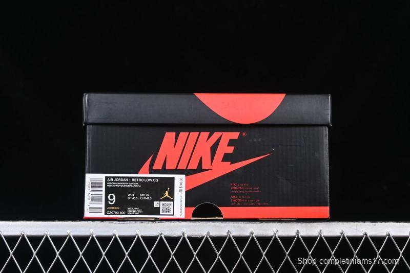 Nike Air Jordan 1 Low OG Obsidian AJ1 Low-top Lifestyle Basketball Shoes - CZ0790-400