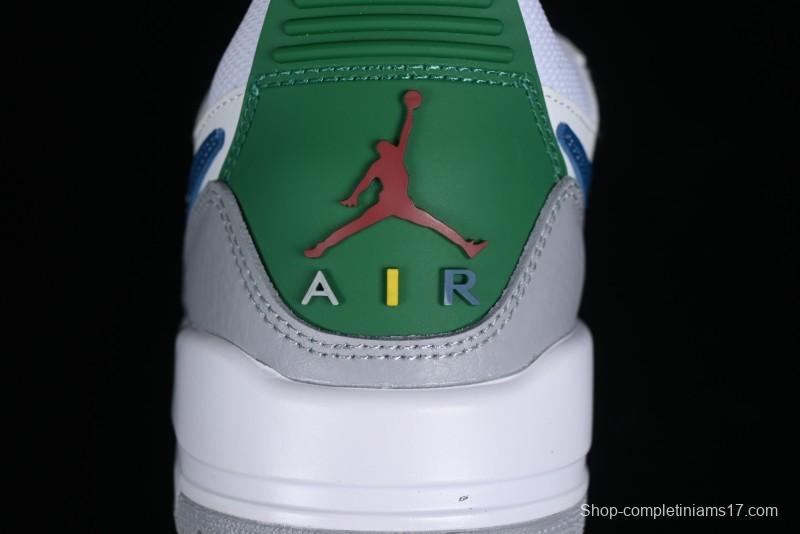 Nike Air Jordan Legacy AJ312 Low Triple Strap Sneakers with Premium Leather - CD9054-140