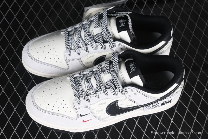 Nike SB Dunk Low Supreme Collaboration Anniversary Custom Low-Top Casual Sneakers - YX5066-220