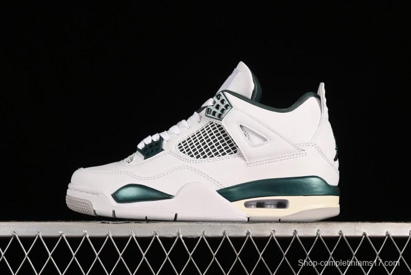 Nike Air Jordan 4 Retro Sneakers with Oxidized Green Accents and Visible Air Cushion - AQ8138-103