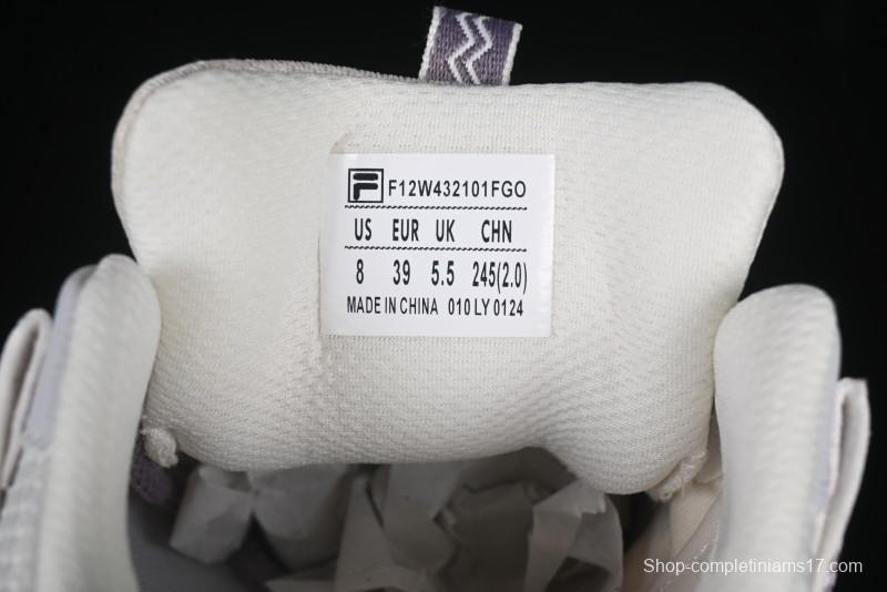 Fila Fusion Retro Mars Running Shoes with Lace-Up Design and Cushioned Sole - F12W432101FGO