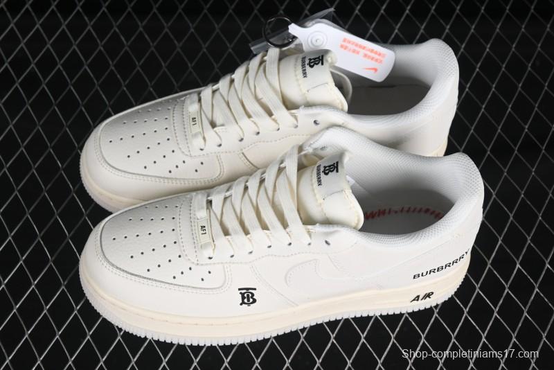 Nike Air Force 1 '07 Low Burberry Collaboration Off-White Crystal Low-Top Casual Sneakers - BB8588-226