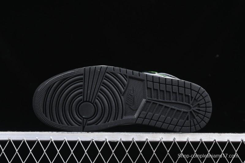 Nike Air Jordan 1 Mid Basketball Shoes in White Grey Brown Casa 93 Colorway - HQ3829-001