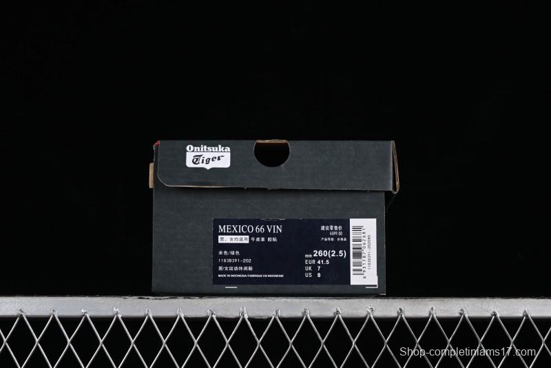 Onitsuka Tiger Mexico 66 Low-Top Leather Casual Running Shoes - 1183B391-202