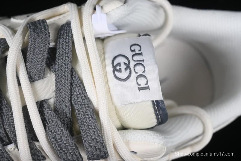 Nike Air Force 1 '07 Low Gucci Collaboration Smoke Gray Drawstring Casual Sneakers - SJ1198-105