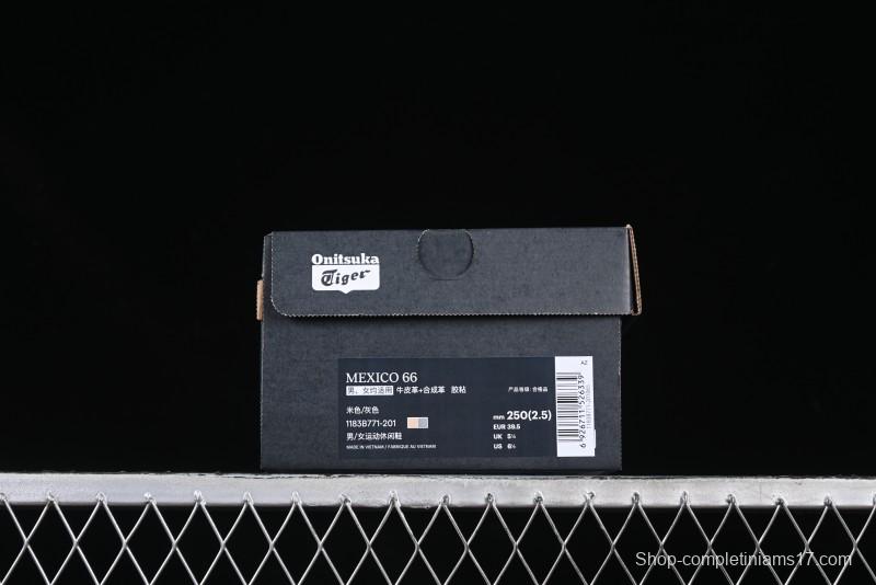 Onitsuka Tiger Mexico 66 Low-Top Leather Running Shoes - 1183B771-201