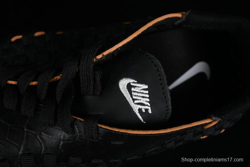 Nike Air Footscape Woven Asymmetrical Woven Slip-Resistant Low-Top Lifestyle Sneakers - FQ8129-010