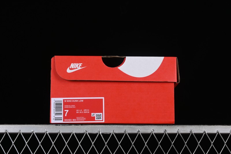 Nike Dunk Low SB Casual Sneakers in Strawberry Bear Colorway - DD1503-603