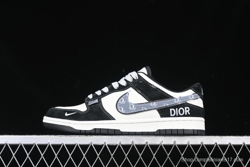 Nike SB Dunk Low Dior Collaboration Anniversary Edition Customized Low-Top Casual Sneakers - DJ2024-084