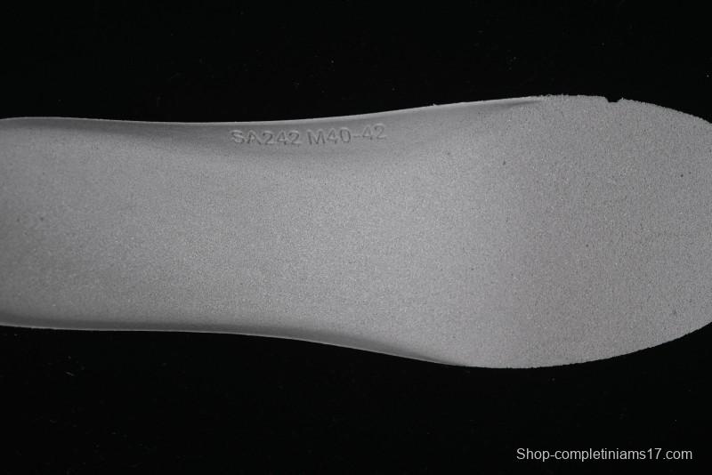 Choco Concert Leather Round Square Asymmetric Fashion Sneakers White Green - AJE5