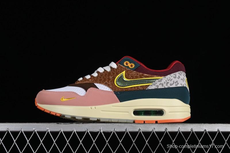Nike Air Max 1 Retro Running Shoes with Half-Sole Air Cushion - HO2639-100