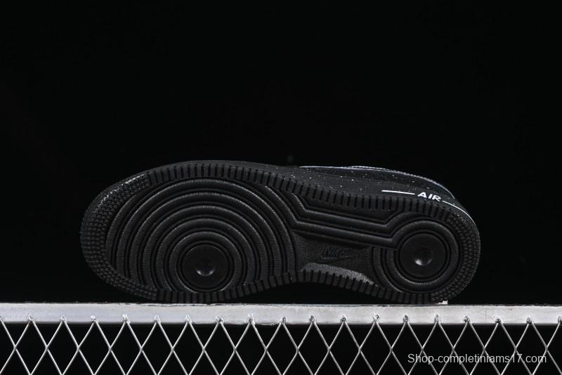 Nike Air Force 1 '07 Low 2D Anime Theme Black White Splatter Casual Sneakers - CK0316-059