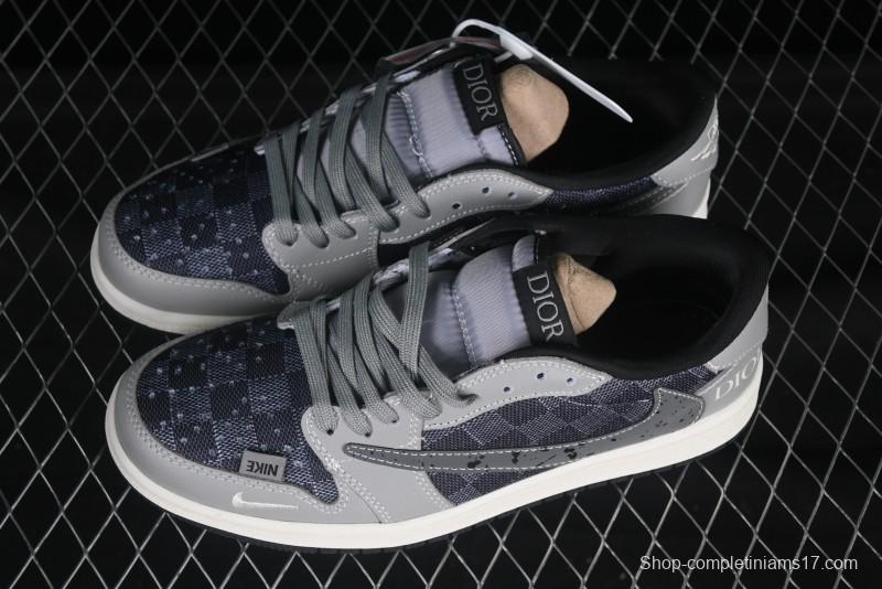 Nike Travis Scott x Fragment Design x Air Jordan 1 Low OG SP AJ1 - XS2024-003