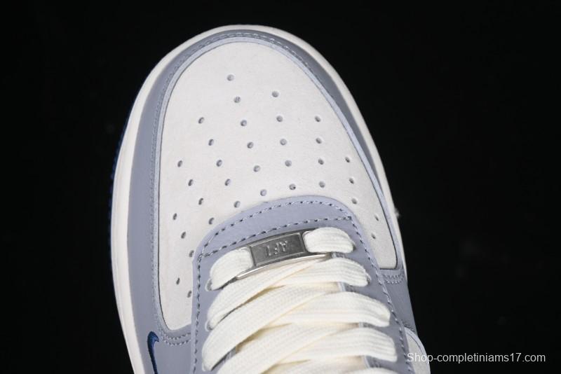 Nike Air Force 1 '07 Low The North Face x CDG Blue Double Swoosh Casual Sneakers - DM6688-019