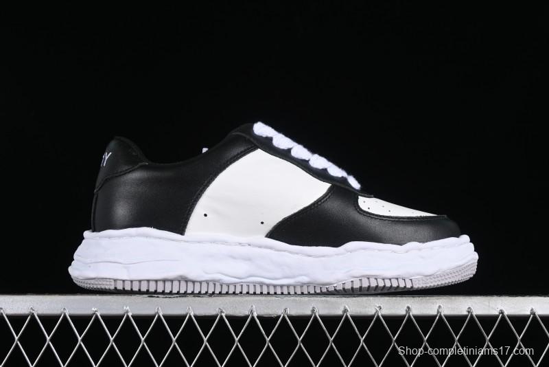 MMY Wayne Original Sole Leather Low Sneaker with Deconstructed Ice Cream Sole - W.E5