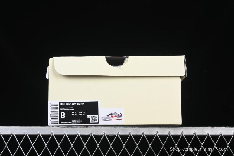 Nike SB Dunk Low Supreme Collaboration Anniversary Custom Low-Top Casual Sneakers - DM6868-045