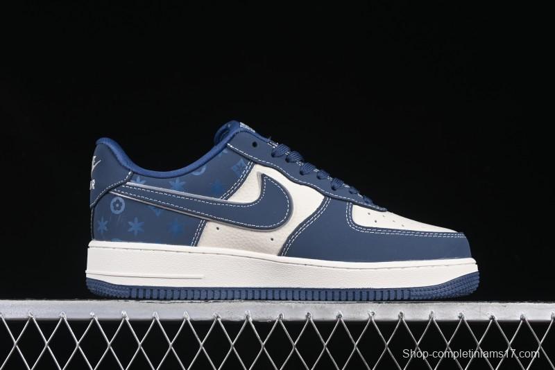 Nike Air Force 1 '07 Low Teddy Bear Collaboration Suede Blue Low-Top Casual Sneakers - KK1988-054