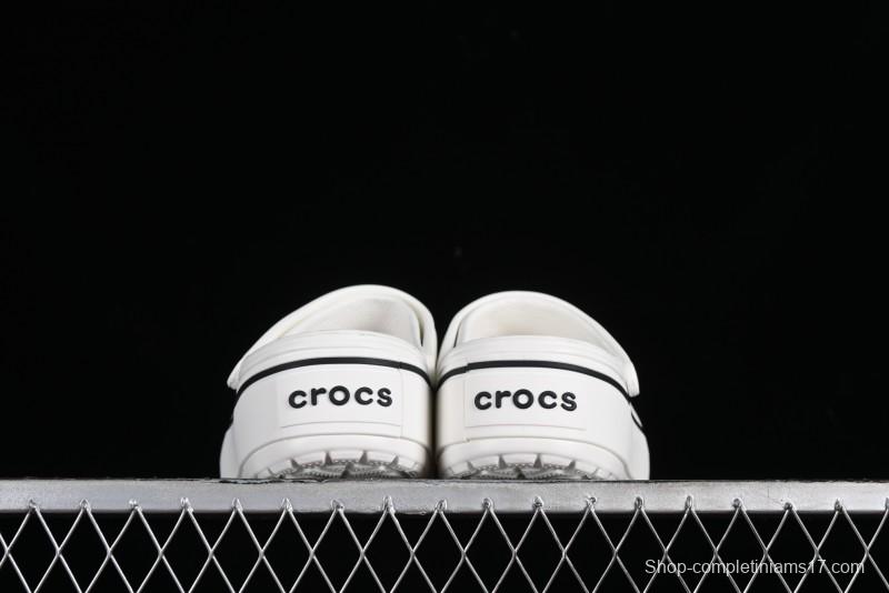 Crocs Crocband Platform Rainbow Comfortable Thick-Soled Clogs - B.D4