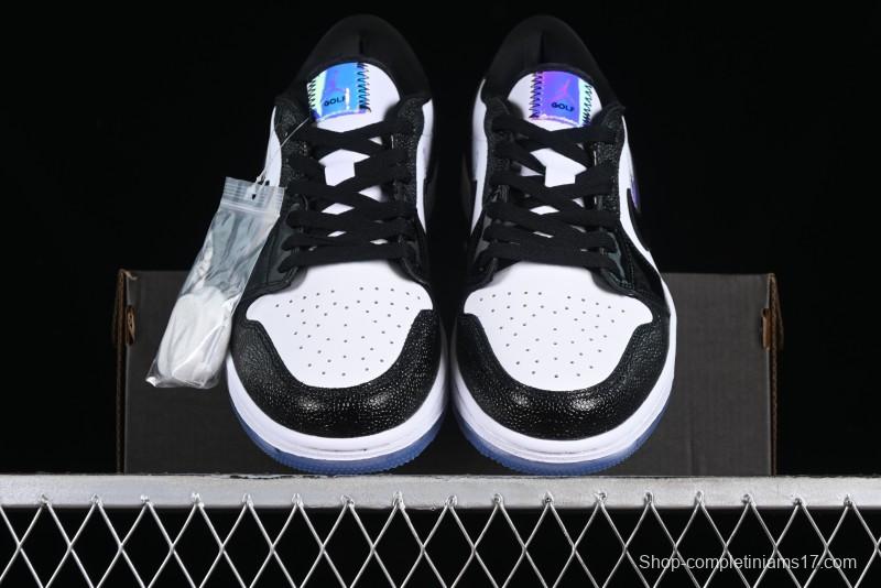 Nike Air Jordan 1 Low Golf AJ1 Retro Golf Shoes with Laser Patent Leather and Double Hook Design - FZ4159-100
