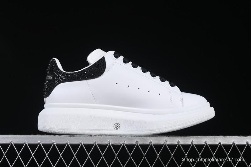Alexander McQueen Oversized Sneakers with Black Suede Heel Detail - D.E5