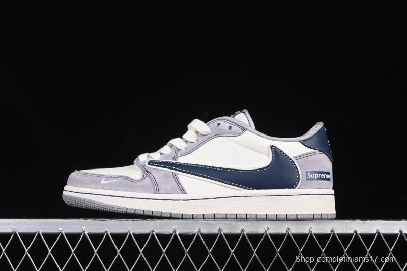 Nike Travis Scott x Fragment Design x Air Jordan 1 Low OG SP AJ1 Supreme Collaboration Sneakers - DM9288-006