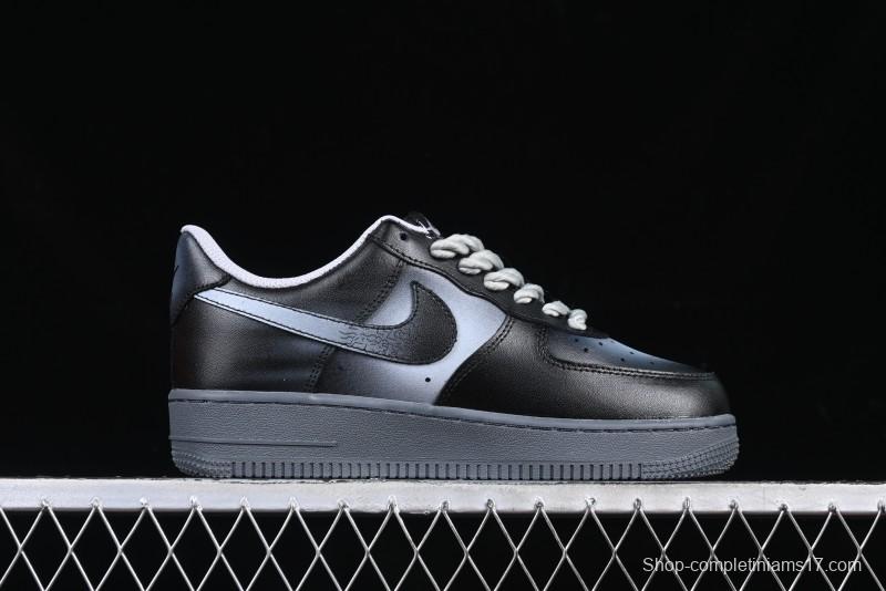 Nike Air Force 1 '07 Low Night Storm Custom Casual Sneakers for Autumn Winter - YD2425-101