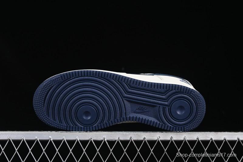 Nike Air Force 1 '07 Low Stussy Supreme Collaboration Checkerboard Beige Low-Top Casual Sneakers - DF0188-037