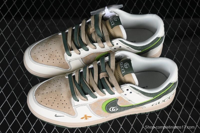 Nike SB Dunk Low Gucci Collaboration Anniversary High-End Custom Low-Top Casual Sneakers - DM6868-025