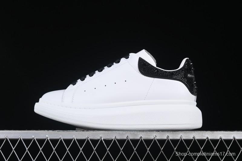 Alexander McQueen Oversized Sneakers with Black Suede Heel Detail - D.E5