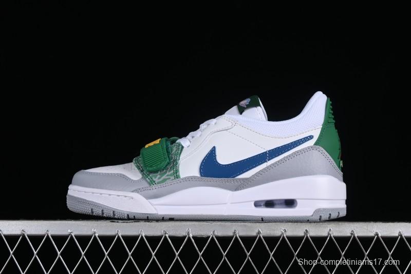 Nike Air Jordan Legacy AJ312 Low Triple Strap Sneakers with Premium Leather - CD9054-140