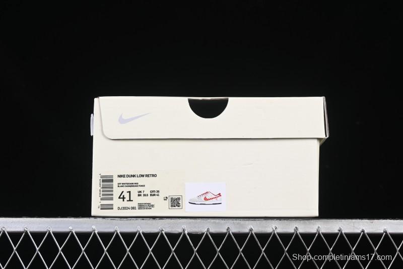 Nike SB Dunk Low Year of the Snake Series Monogram Red Swoosh Anniversary Custom Low-Top Casual Skate Shoes - DJ2024-081