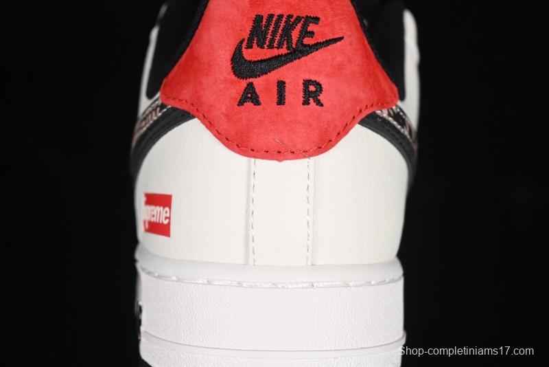 Nike Air Force 1 '07 Low Supreme Snake Year Limited Edition Basketball Shoes with Python Swoosh - DM6688-026
