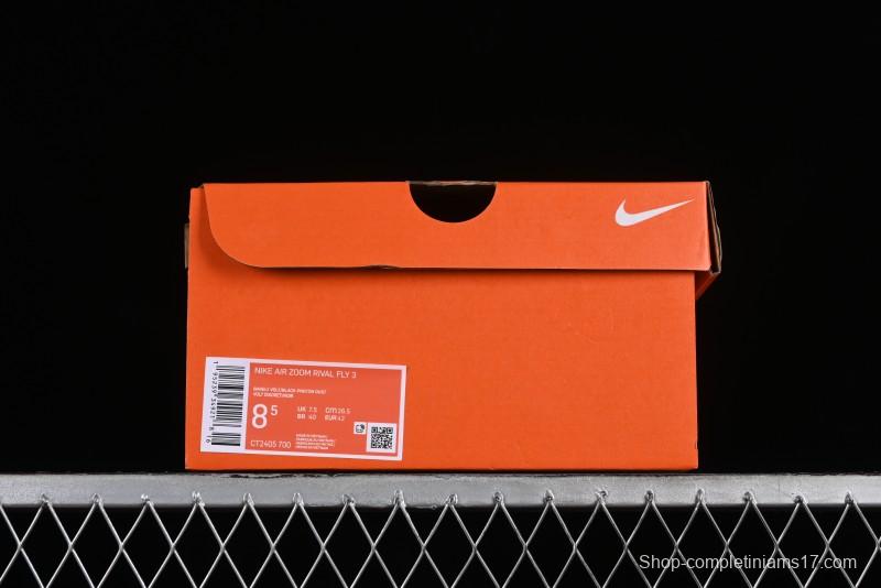 Nike Zoom Rival Fly 3 Lightweight Fabric Comfortable Cushion Anti-Slip Low-Top Casual Running Shoes - CT2405-700