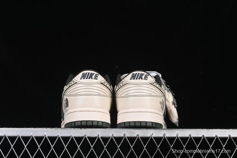 Nike SB Dunk Low The North Face x CDG Anniversary High-End Custom Low-Top Casual Sneakers - DM6868-015