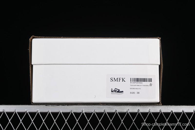 SMFK Comfortable Chunky Sole White Sneakers - T.D4