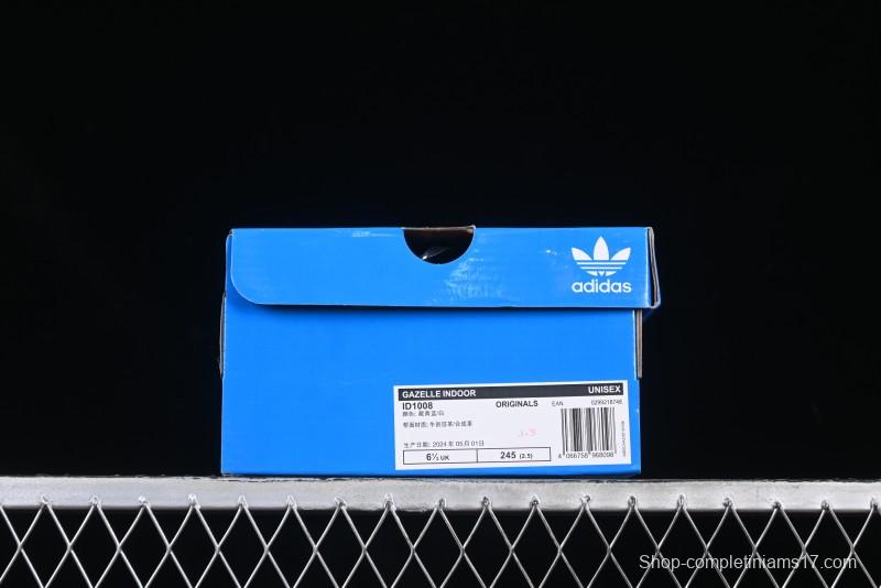 Adidas Originals Gazelle Indoor Retro Casual Anti-Slip Wear-Resistant Low-Top Sneakers - ID1008