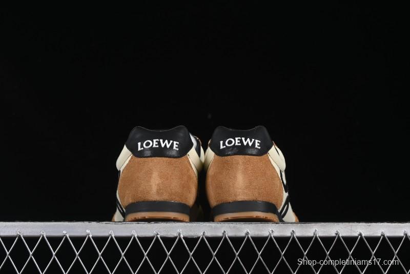 Loewe Ballet Runner 2.0 Sneakers Retro Style Lightweight Training Shoes - Apricor