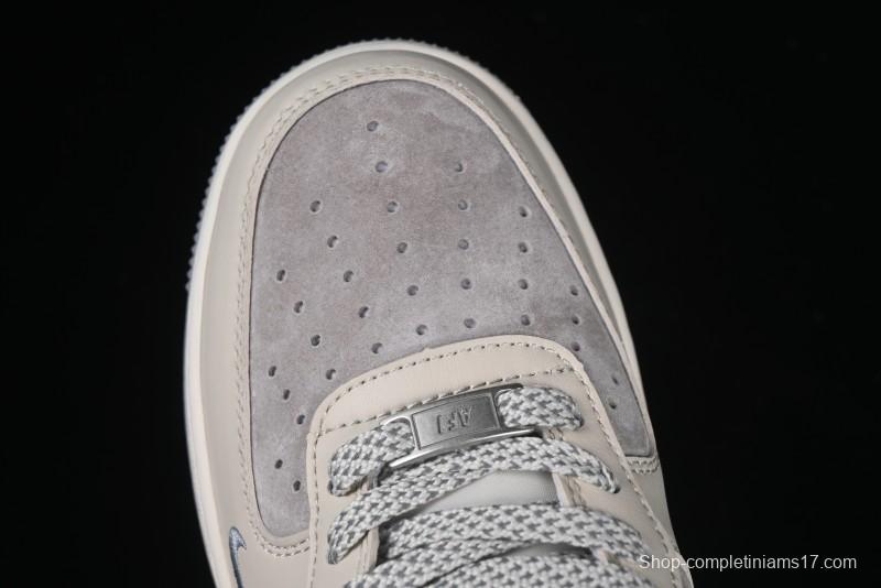 Nike Air Force 1 '07 Low The North Face Collaboration Patchwork Pigskin Red Tail Casual Sneakers - XZ6188-649