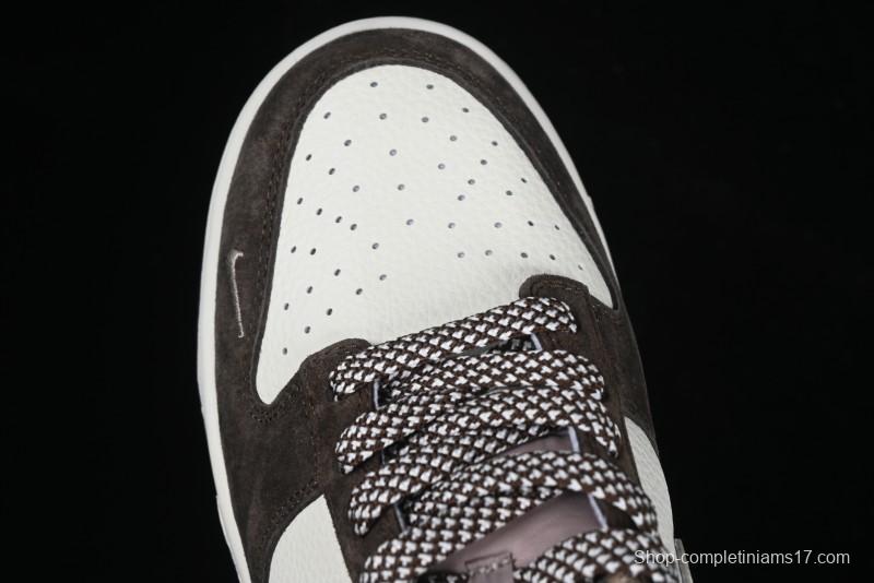 Nike SB Dunk Low The North Face Collaboration Black Brown Anniversary High-End Custom Low-Top Casual Skate Shoes - DJ2024-058