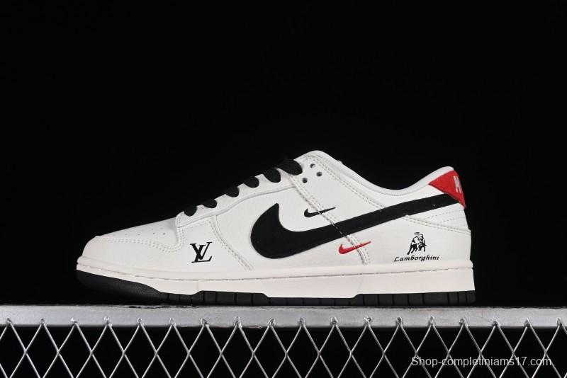 Nike Dunk Low LV Collaboration - Black Lamborghini SB Low Top Casual Sneakers - FC1688-190