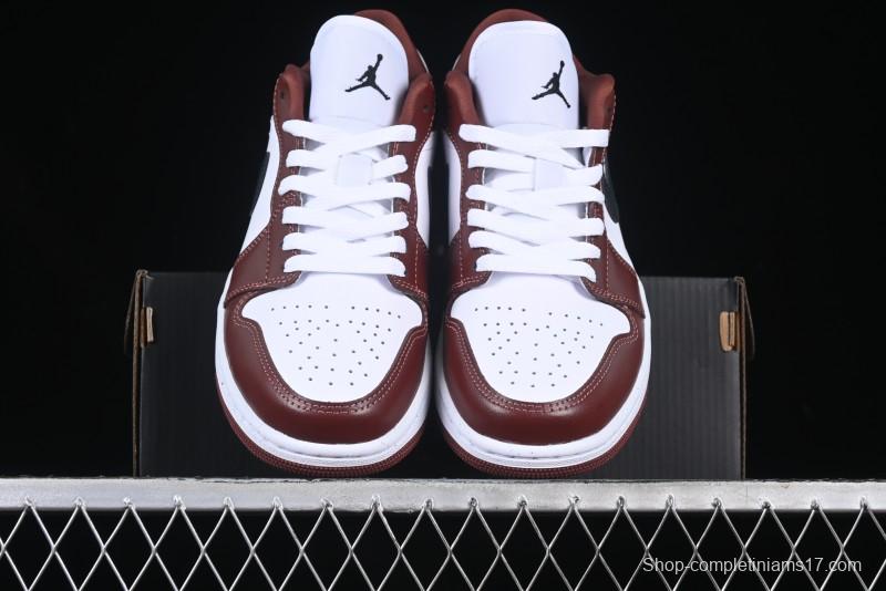 Nike Air Jordan 1 Low AJ1 White University Red Casual Sneakers - HF3148-102
